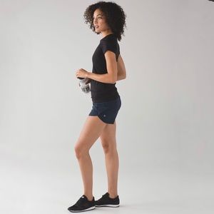 lululemon athletica Navy Blue Women Shorts
